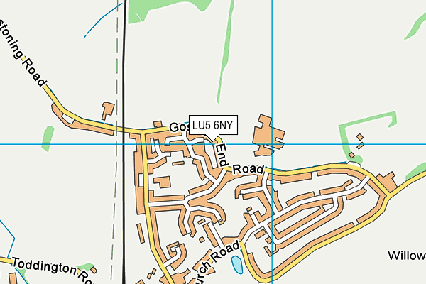 LU5 6NY map - OS VectorMap District (Ordnance Survey)