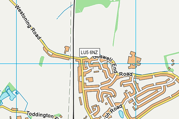 LU5 6NZ map - OS VectorMap District (Ordnance Survey)