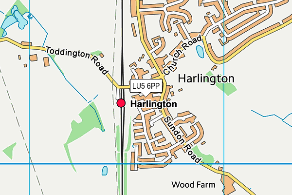 LU5 6PP map - OS VectorMap District (Ordnance Survey)