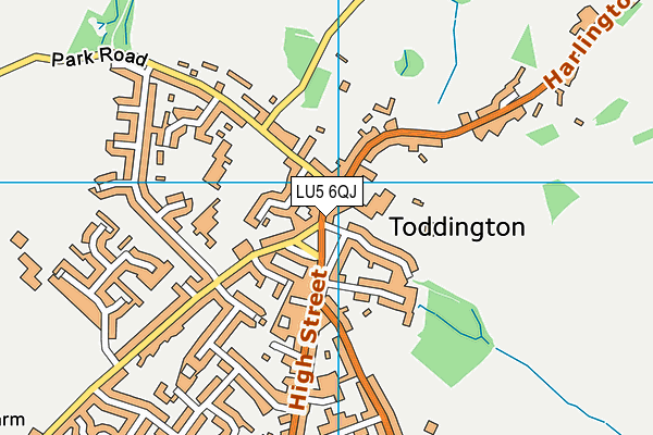 LU5 6QJ map - OS VectorMap District (Ordnance Survey)