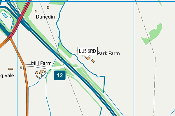 LU5 6RD map - OS VectorMap District (Ordnance Survey)