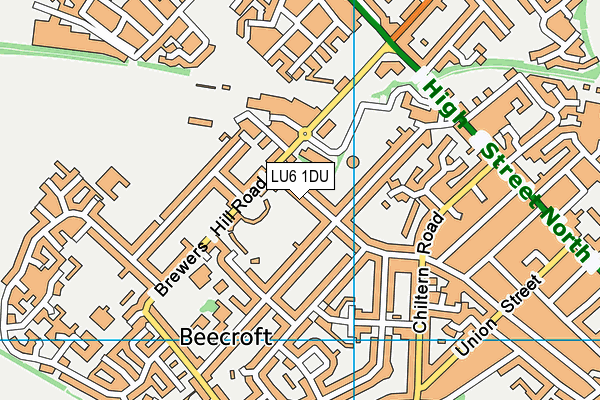 LU6 1DU map - OS VectorMap District (Ordnance Survey)