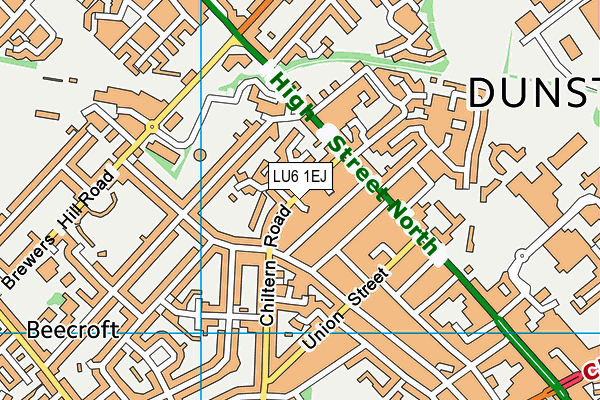 LU6 1EJ map - OS VectorMap District (Ordnance Survey)