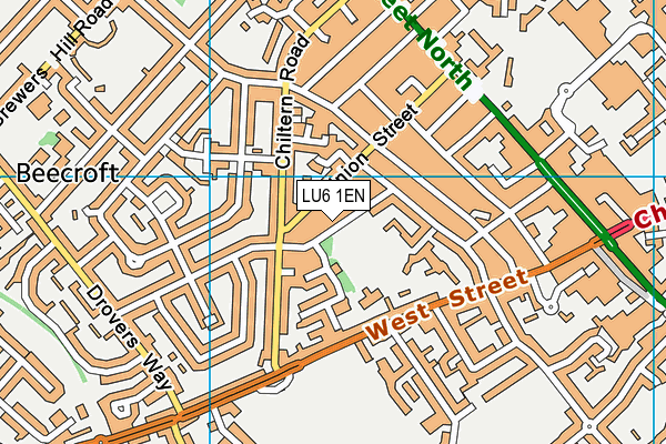 LU6 1EN map - OS VectorMap District (Ordnance Survey)