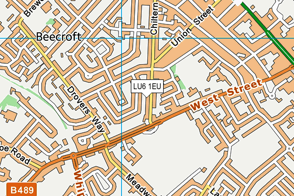 LU6 1EU map - OS VectorMap District (Ordnance Survey)