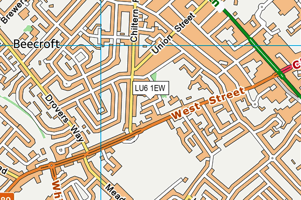 Ashton St Peter's VA C of E School map (LU6 1EW) - OS VectorMap District (Ordnance Survey)