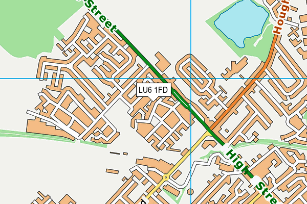 LU6 1FD map - OS VectorMap District (Ordnance Survey)