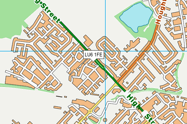 LU6 1FE map - OS VectorMap District (Ordnance Survey)