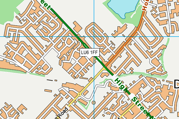 LU6 1FF map - OS VectorMap District (Ordnance Survey)