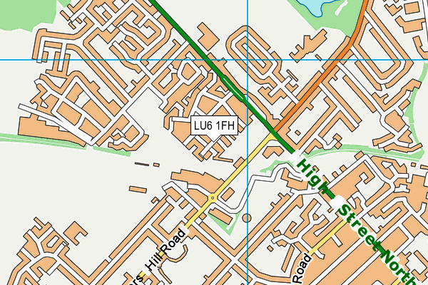 LU6 1FH map - OS VectorMap District (Ordnance Survey)