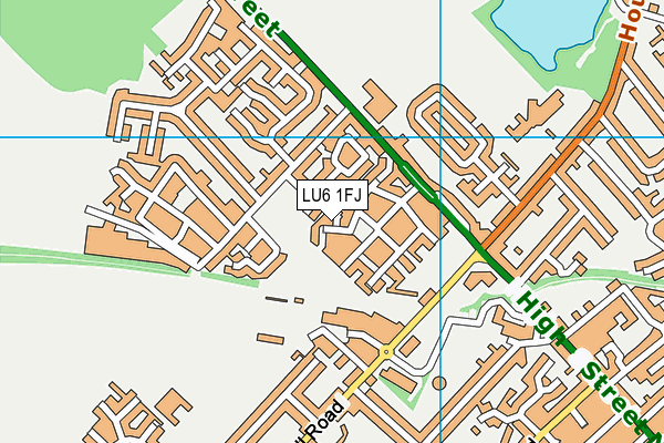 LU6 1FJ map - OS VectorMap District (Ordnance Survey)