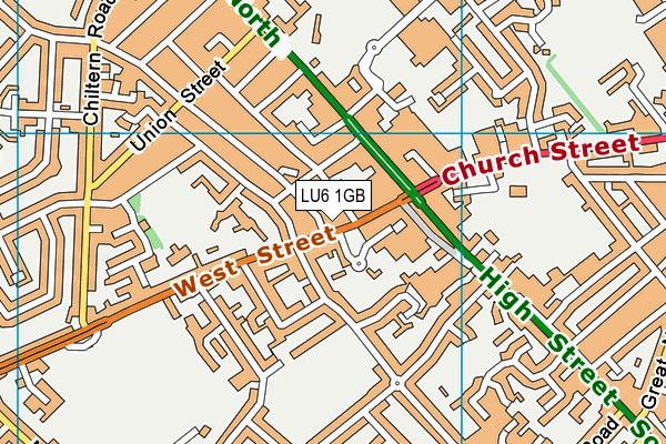 LU6 1GB map - OS VectorMap District (Ordnance Survey)
