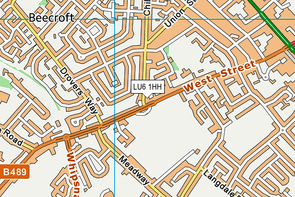 LU6 1HH map - OS VectorMap District (Ordnance Survey)