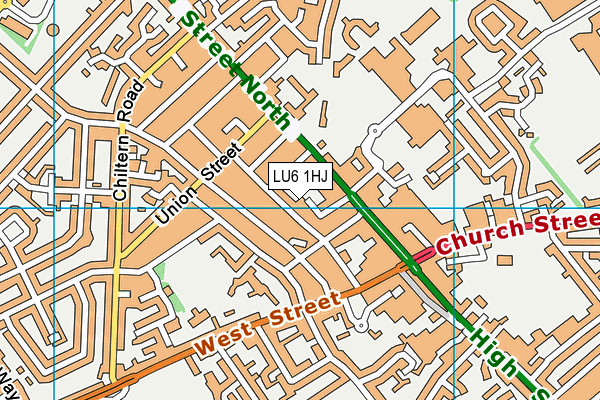 LU6 1HJ map - OS VectorMap District (Ordnance Survey)