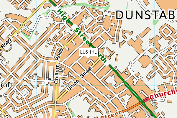 LU6 1HL map - OS VectorMap District (Ordnance Survey)