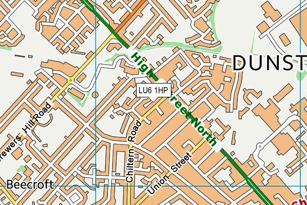 LU6 1HP map - OS VectorMap District (Ordnance Survey)