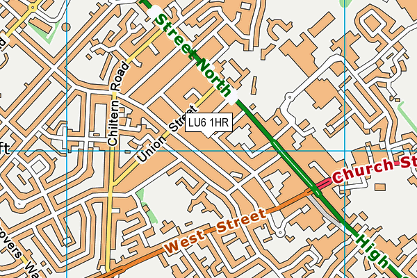 LU6 1HR map - OS VectorMap District (Ordnance Survey)