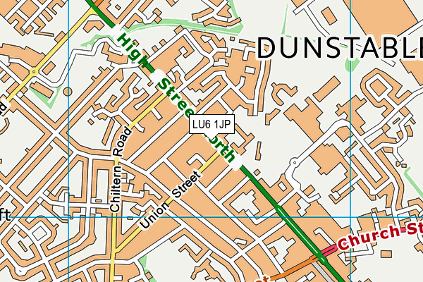 LU6 1JP map - OS VectorMap District (Ordnance Survey)