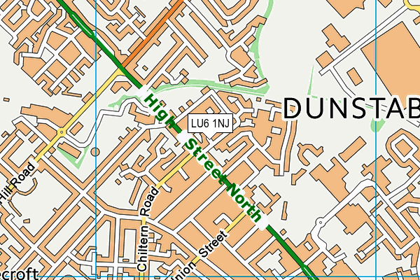 LU6 1NJ map - OS VectorMap District (Ordnance Survey)