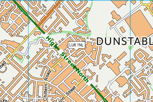 LU6 1NL map - OS VectorMap District (Ordnance Survey)