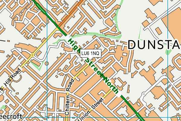 LU6 1NQ map - OS VectorMap District (Ordnance Survey)