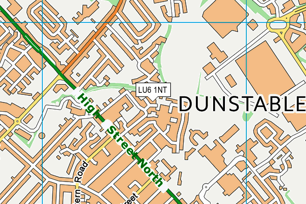 LU6 1NT map - OS VectorMap District (Ordnance Survey)