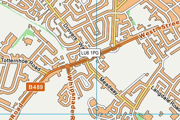 LU6 1PG map - OS VectorMap District (Ordnance Survey)