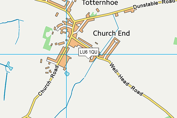 LU6 1QU map - OS VectorMap District (Ordnance Survey)