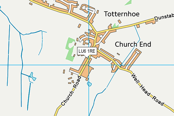 Totternhoe Ce Academy map (LU6 1RE) - OS VectorMap District (Ordnance Survey)