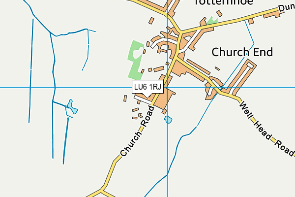 LU6 1RJ map - OS VectorMap District (Ordnance Survey)