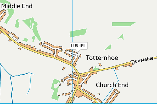 LU6 1RL map - OS VectorMap District (Ordnance Survey)