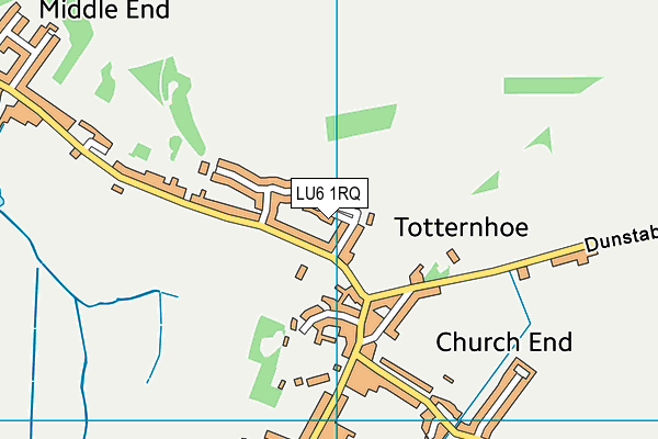 LU6 1RQ map - OS VectorMap District (Ordnance Survey)