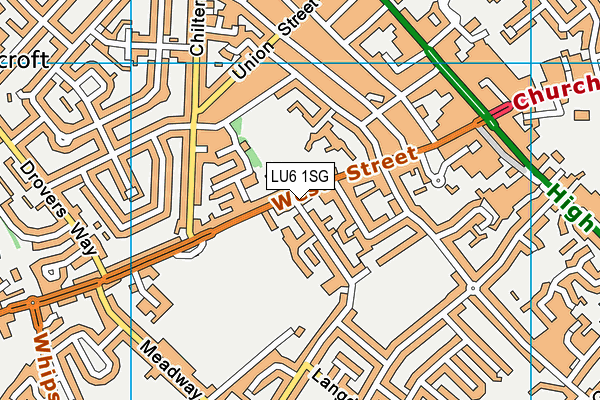 LU6 1SG map - OS VectorMap District (Ordnance Survey)