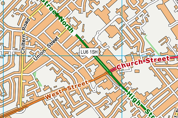 LU6 1SH map - OS VectorMap District (Ordnance Survey)