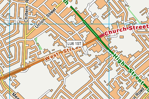 LU6 1ST map - OS VectorMap District (Ordnance Survey)