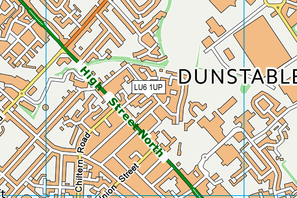 LU6 1UP map - OS VectorMap District (Ordnance Survey)