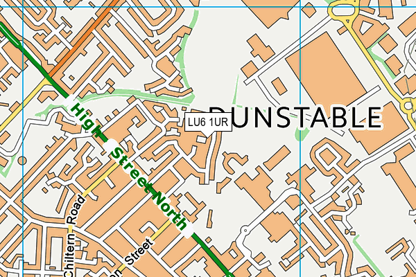 LU6 1UR map - OS VectorMap District (Ordnance Survey)