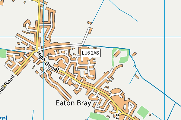 LU6 2AS map - OS VectorMap District (Ordnance Survey)