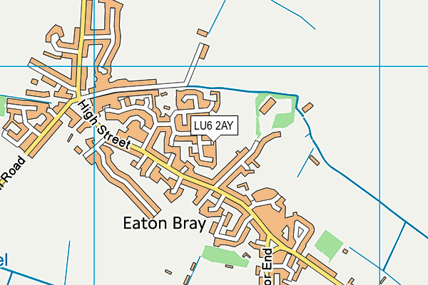 LU6 2AY map - OS VectorMap District (Ordnance Survey)