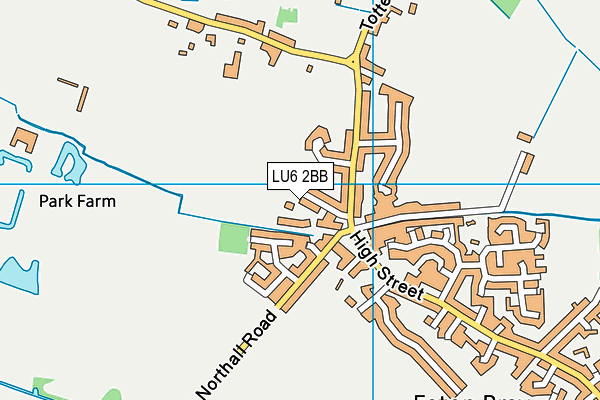 LU6 2BB map - OS VectorMap District (Ordnance Survey)