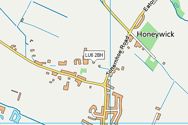 LU6 2BH map - OS VectorMap District (Ordnance Survey)