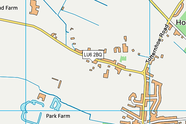Eaton Bray Cricket Club map (LU6 2BQ) - OS VectorMap District (Ordnance Survey)