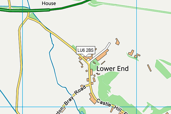 LU6 2BS map - OS VectorMap District (Ordnance Survey)