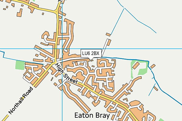 LU6 2BX map - OS VectorMap District (Ordnance Survey)