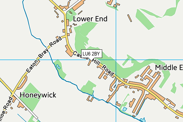 LU6 2BY map - OS VectorMap District (Ordnance Survey)