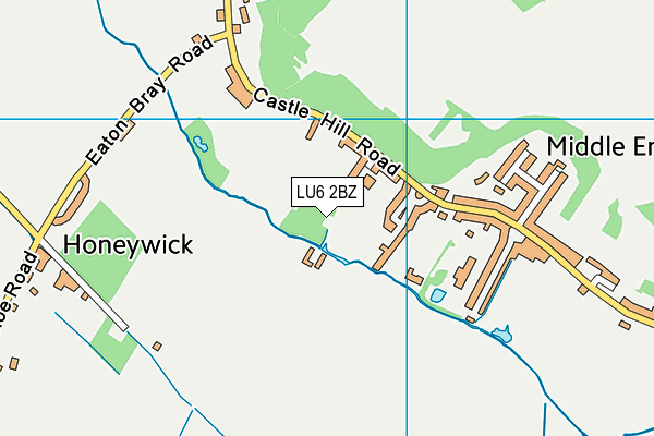 LU6 2BZ map - OS VectorMap District (Ordnance Survey)