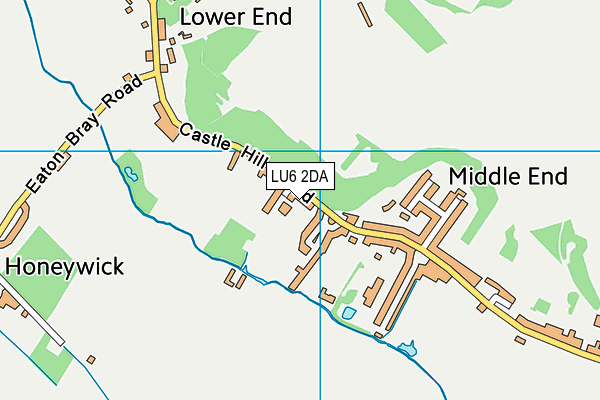 LU6 2DA map - OS VectorMap District (Ordnance Survey)