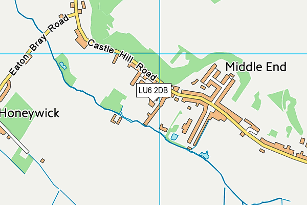 LU6 2DB map - OS VectorMap District (Ordnance Survey)