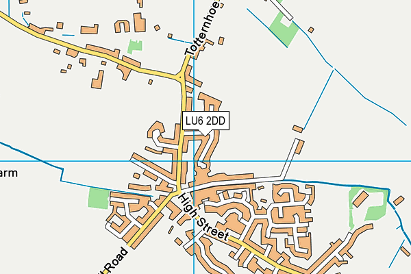 LU6 2DD map - OS VectorMap District (Ordnance Survey)