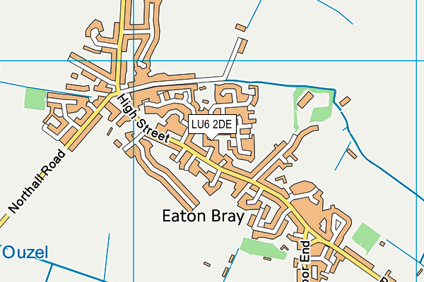 LU6 2DE map - OS VectorMap District (Ordnance Survey)